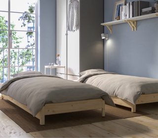 Letto a castello in pino 80x200