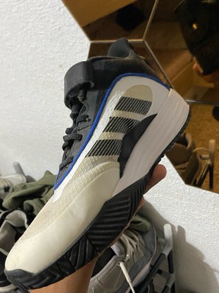 Zapatos Adidas Blancos y Azules