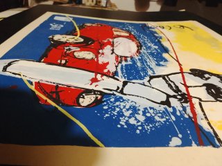 Serigrafía Herman Brood -  108 de serie 500,firma!