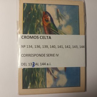 Cromos Historia Natural Cromos Celta Lote C - 338