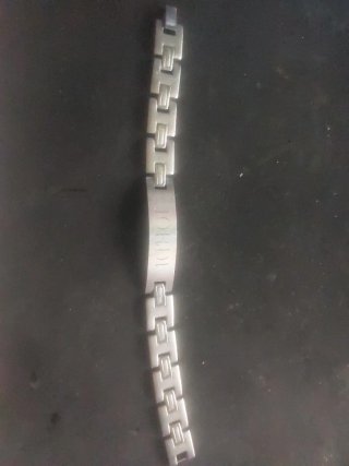 Pulsera grabada Jordi plata