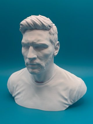 Busto 3D Lionel Messi - Altezza 17cm