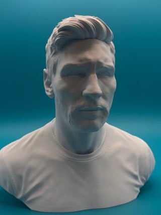 Busto 3D Lionel Messi - Altezza 17cm