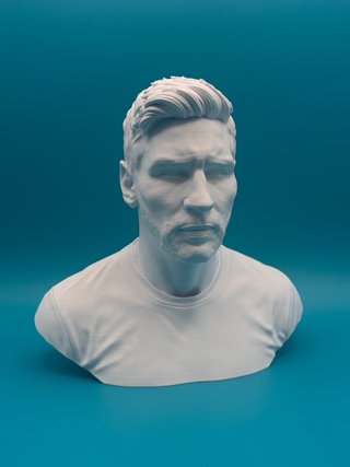 Busto 3D Lionel Messi - Altezza 17cm