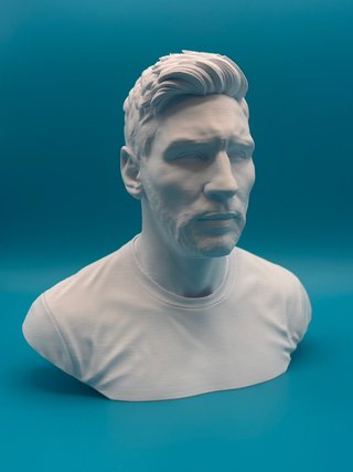 Busto 3D Lionel Messi - Altezza 17cm