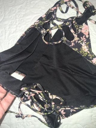 Costume intero floreale donna t M
