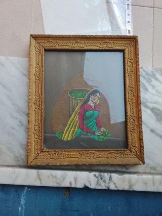 Dipinto antico su foglia