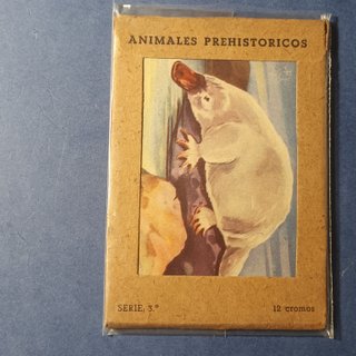 3 Series Cromos Animales Prehistóricos