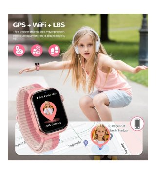 Reloj 4G para niñ@s rosa