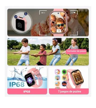 Reloj 4G para niñ@s rosa