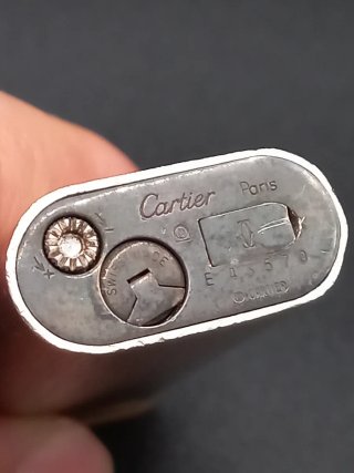 Accendino Cartier Oro e Argento