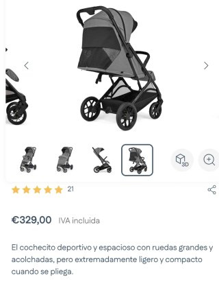 Silla de paseo Inglesina Maior ligera