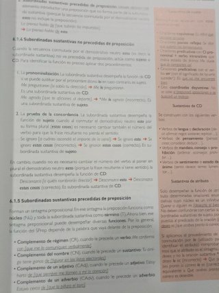 Lengua castellana y literatura 1, Le Bachillerato