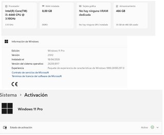 PC Acer Veriton Core i5 4440 8GB DDR3 HDD 500GB