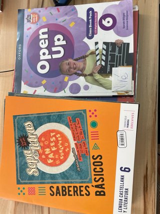 Libros sexto primaria colegio castilla Aranda
