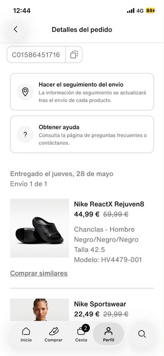 Chanclas Nike Rejuven8 Slides Talla 42.5 Originale