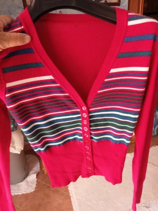 Cardigan estivo fibra naturale