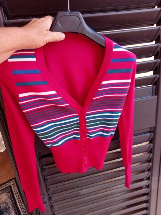 Cardigan estivo fibra naturale