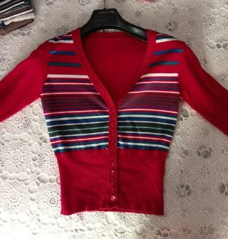 Cardigan estivo fibra naturale