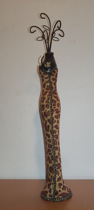 Maniquí Joyero Leopardo Forja 53cm