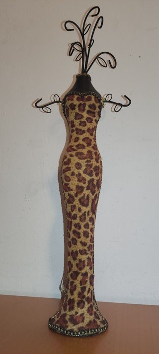 Maniquí Joyero Leopardo Forja 53cm