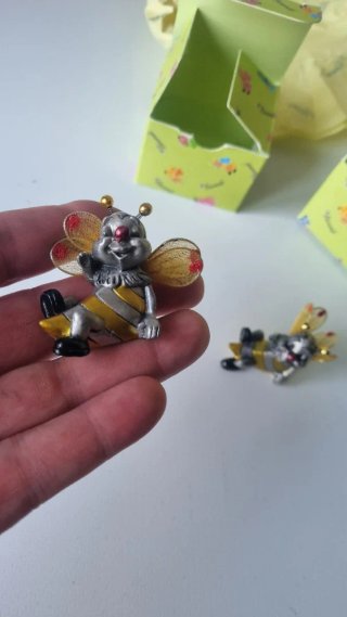 Bomboniera Ape Metallo Oro Argento