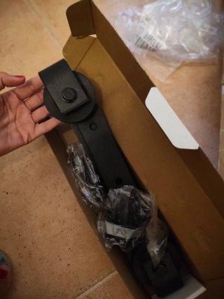 Kit puerta corredera 200cm acero carbono