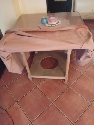 Mesa camilla con brasero