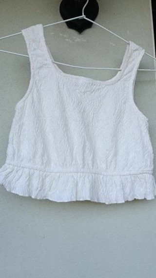 Top niña blanco puntilla