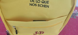 Mochila J&B Amarilla 40x32 cm