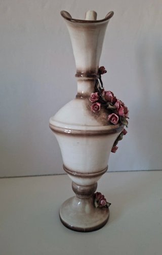 JARRA VINTAGE PORCELANA CAPODIMONTE