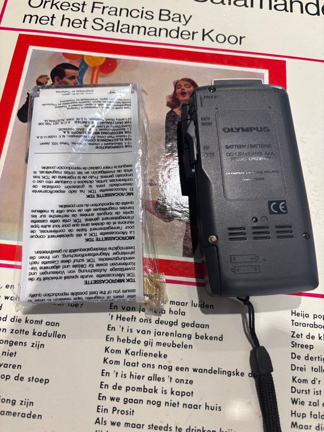 Olympus Pearlcorder J300 dictáfono microcasete
