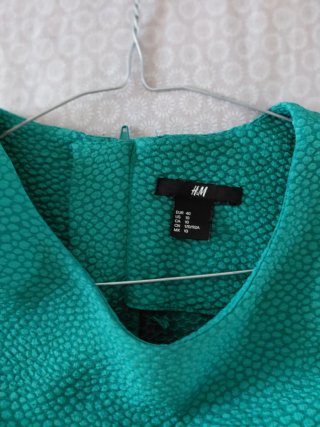 Vestido midi H&M verde talla 40