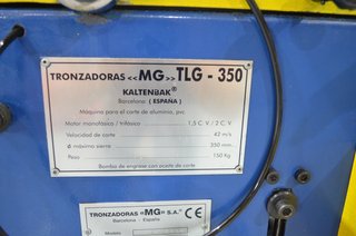 Tronzadora aluminio manual MG TLG-350 SA