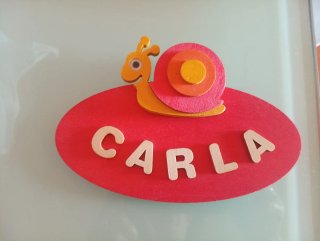 Adorno Caracol Nombre Carla