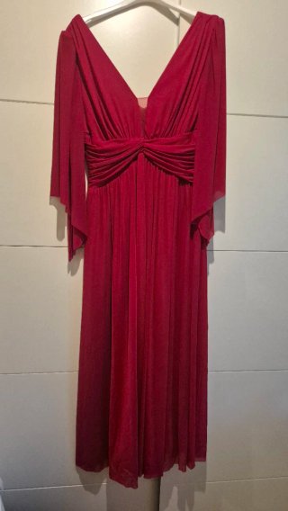 Vestido rojo fiesta talla 2XL-3XL.