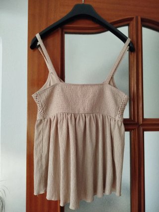 Tirantes Stradivarius Beige Crochet