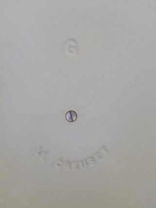 Olla Ovalada Le Creuset Verde 1970.