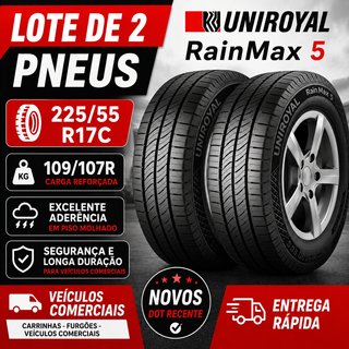 2 Pneus Uniroyal Rain Max 5 225/55 R17C