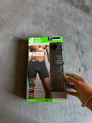 Pack 4 Boxer Briefs Puma Talla M