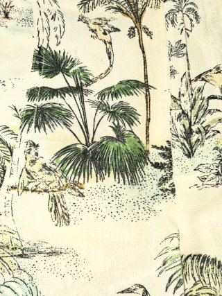 Pantalón corto Zara estampado tropical XS