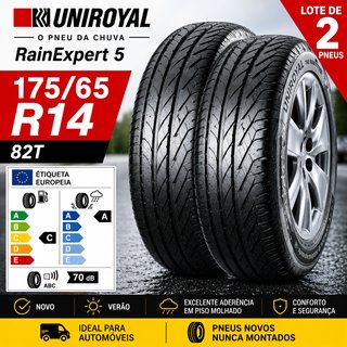 2 Pneus Uniroyal RainExpert 5 175/65 R14 82T Novos