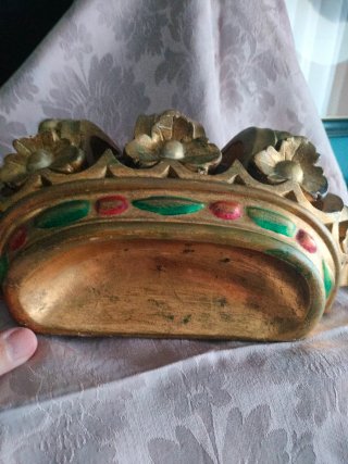 Antigua Corona Dosel Virgen S. XVIII