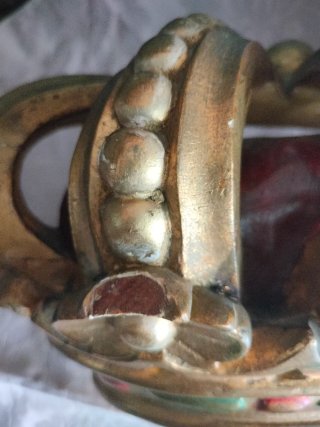 Antigua Corona Dosel Virgen S. XVIII