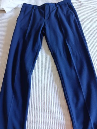 Chaqueta traje Zara azul chico