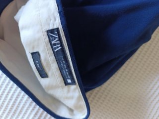 Chaqueta traje Zara azul chico