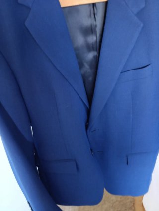 Chaqueta traje Zara azul chico