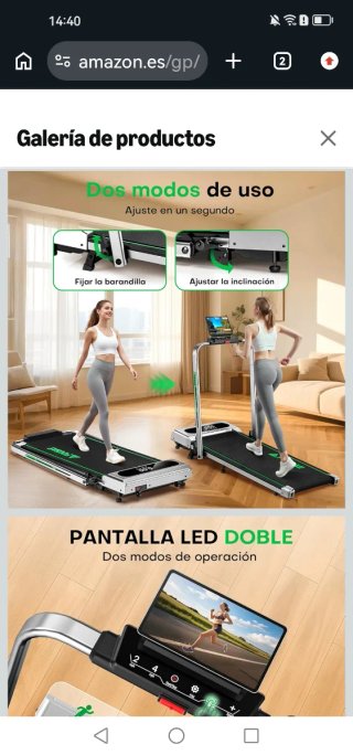 Cinta de Correr Plegable 5 en 1, 12KM/H