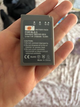 Batería Cámara BLS-5 Li-ion 7.4V 2100mAh