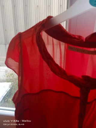 Vestido de verano rojo talla L